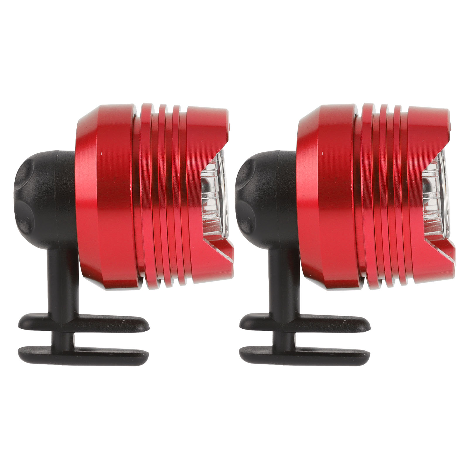 Zweiteilige Schuh-stirnlampe Aus Aluminiumlegierung, Multifunktionale, Batteriebetriebene Beleuchtung Für Radfahren, Wandern Und Camping – Rot