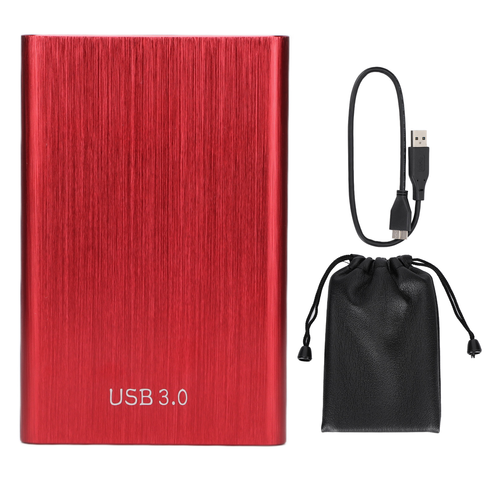 2,5-zoll-usb-3.0-festplatte Mit 1 Tb Speicherkapazität, Rot, Abgerundetes Aluminiumgehäuse Für Optimale Mobilität