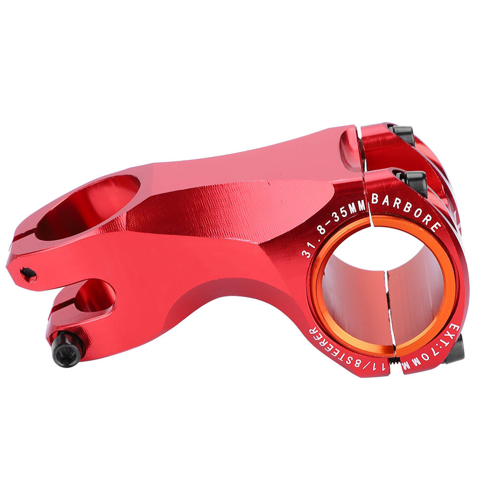Mountainbike-vorbau – Aluminiumlegierungsrohr, -17°, Durchmesser 31,8 Mm, Rot, Ersatzteil