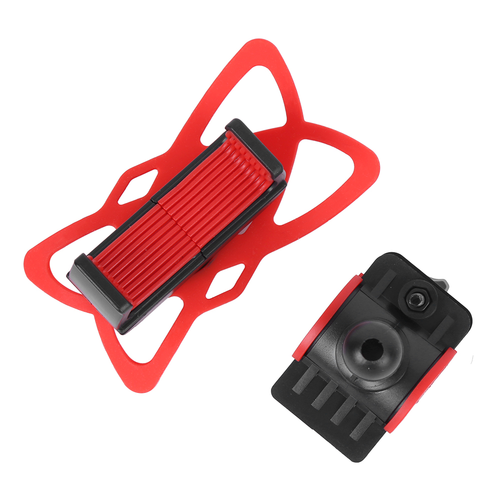 Universelle Rote Silikon-smartphone-fahrradhalterung – Gps-halterung Für Mountainbikes Und Fahrradzubehör