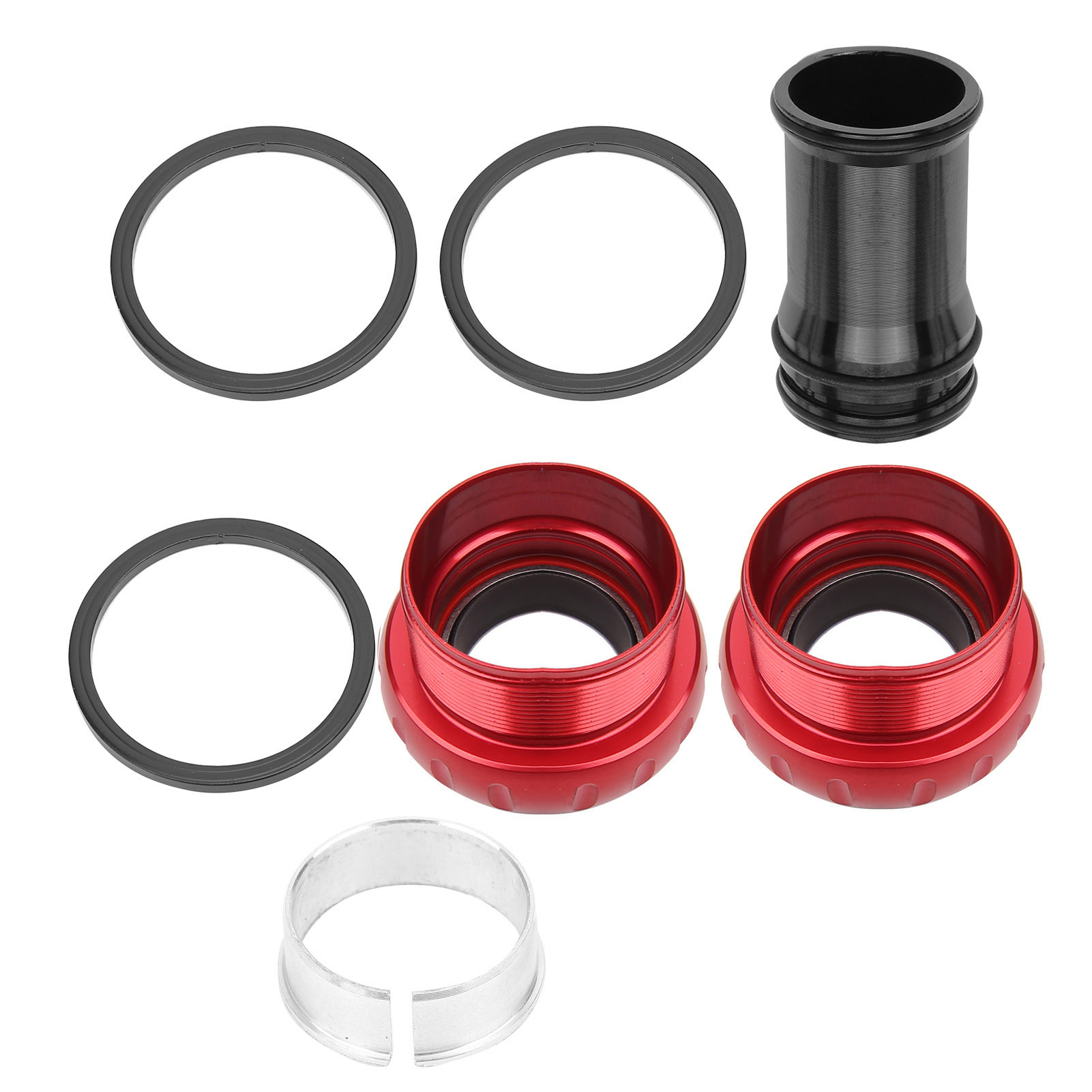 Gub Mountainbike-kurbelgarnitur Aus Aluminiumlegierung Mit Hohlem Keramik-innenlager Und Roten Lagern