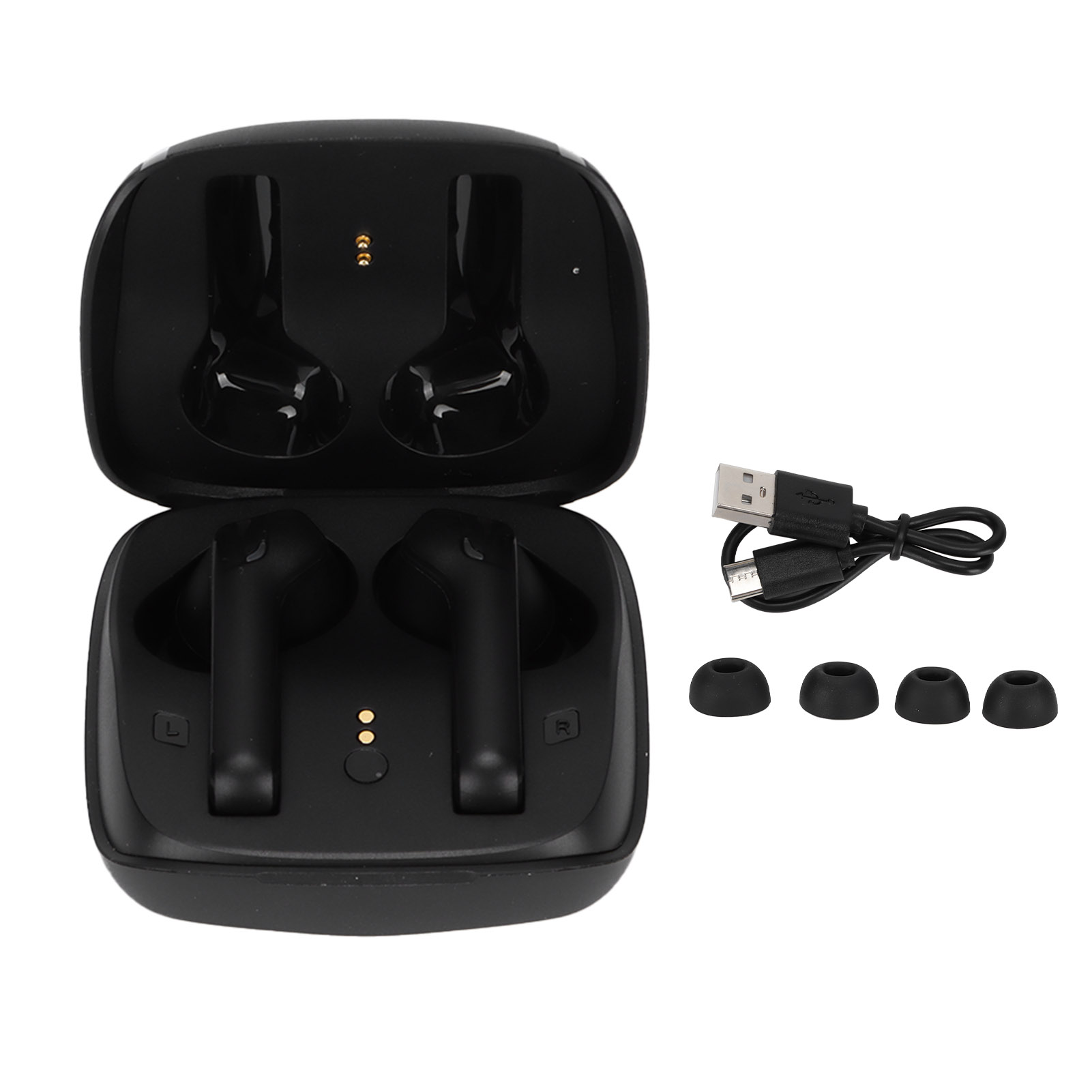 G01 Bluetooth-headset Mit Ladecase, Dual Call, Version 5.0, Kabellose Ohrhörer, Schwarz