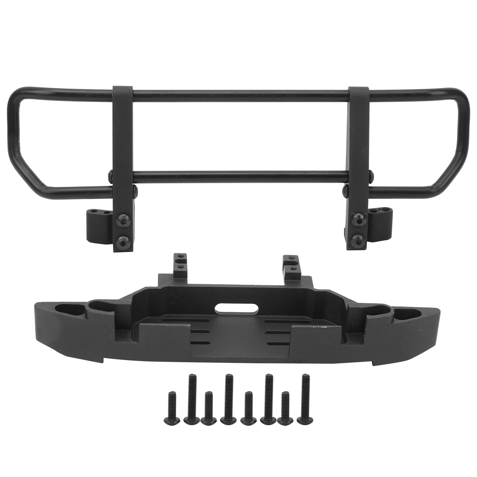 Frontstoßstange Und Basis Aus Metall Für Trx4 Trx6, 1/10 Rc Crawler Zubehörteile (schwarz)