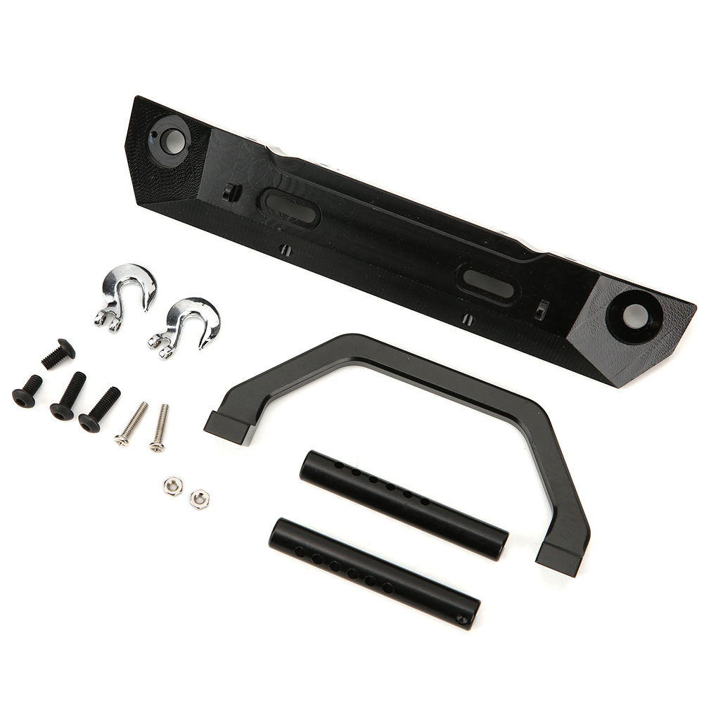 Rc-frontstoßstange Aus Aluminiumlegierung Für Rgt 1/10 Monster Truck Ex86100 – Schwarzer Antikollisionsbügel
