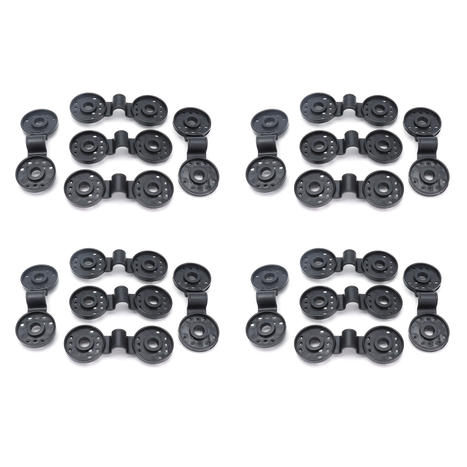 20 Stück Schwarze Schattierungsnetz-befestigungselemente, Gewächshausbefestigungen, Werkzeuge, Gartenzubehör