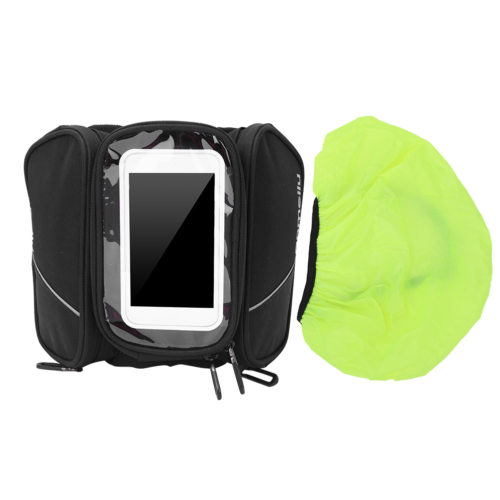 Rahmentasche Aus Canvas Für Mountainbikes, Handyhülle, Fahrradzubehör, Schwarz, 1 L