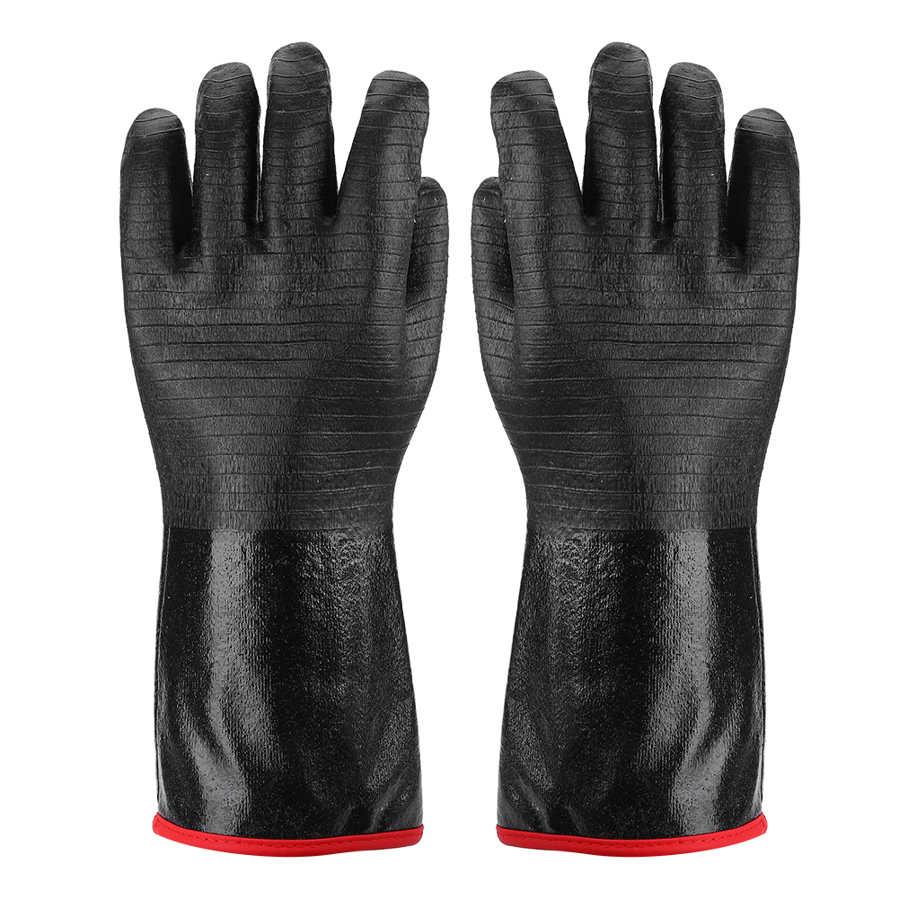 Hitzebeständige Schwarze Neopren-grillhandschuhe, Robuste Ausführung, 35,5 Cm (14 Zoll)