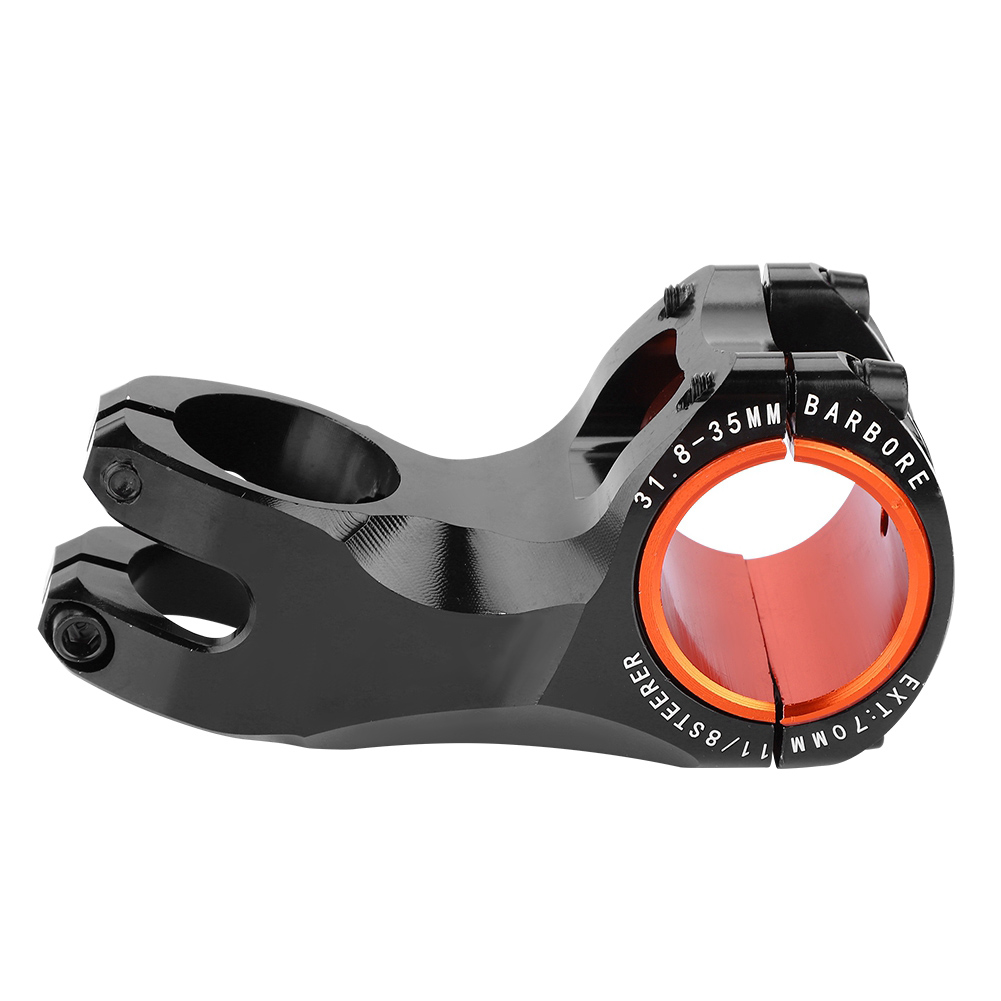 -17° Vorbau Aus Aluminiumlegierung Für Mountainbikes Mit 31,8 Mm Rohrdurchmesser, Schwarz