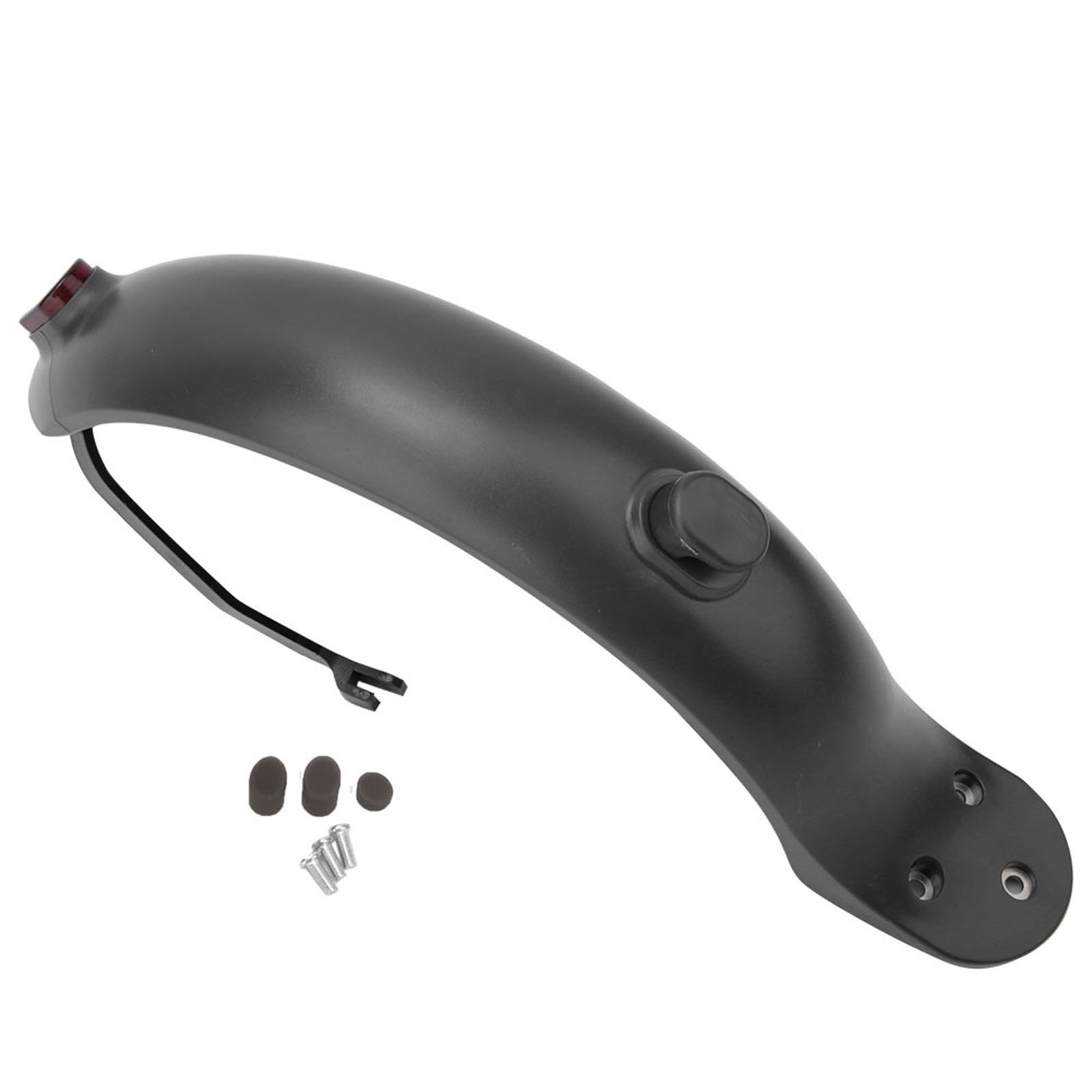 Hinterrad-schutzblechhalterung Mit Licht Und Haken Für Xiaomi M365 (schwarz)