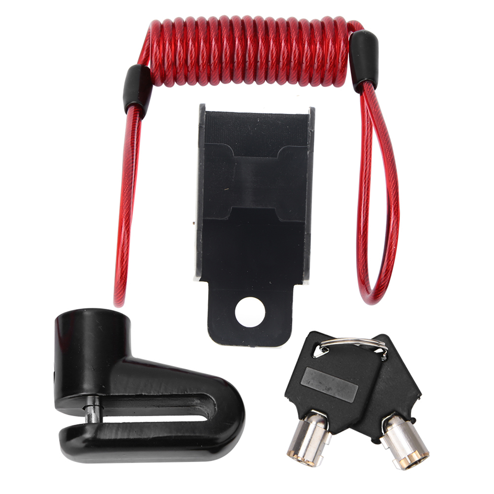 Schwarzes Scheibenschloss Mit Rückholkabel Für Xiaomi Mijia M365 Elektroroller