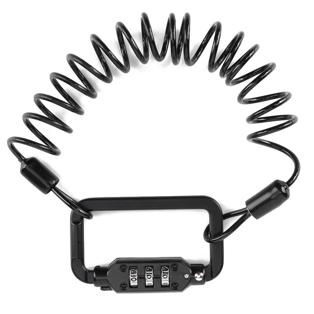 Teleskopierbares Diebstahlsicherungskabel Für Motorrad-/rollerhelme Mit 3-stelligem Code