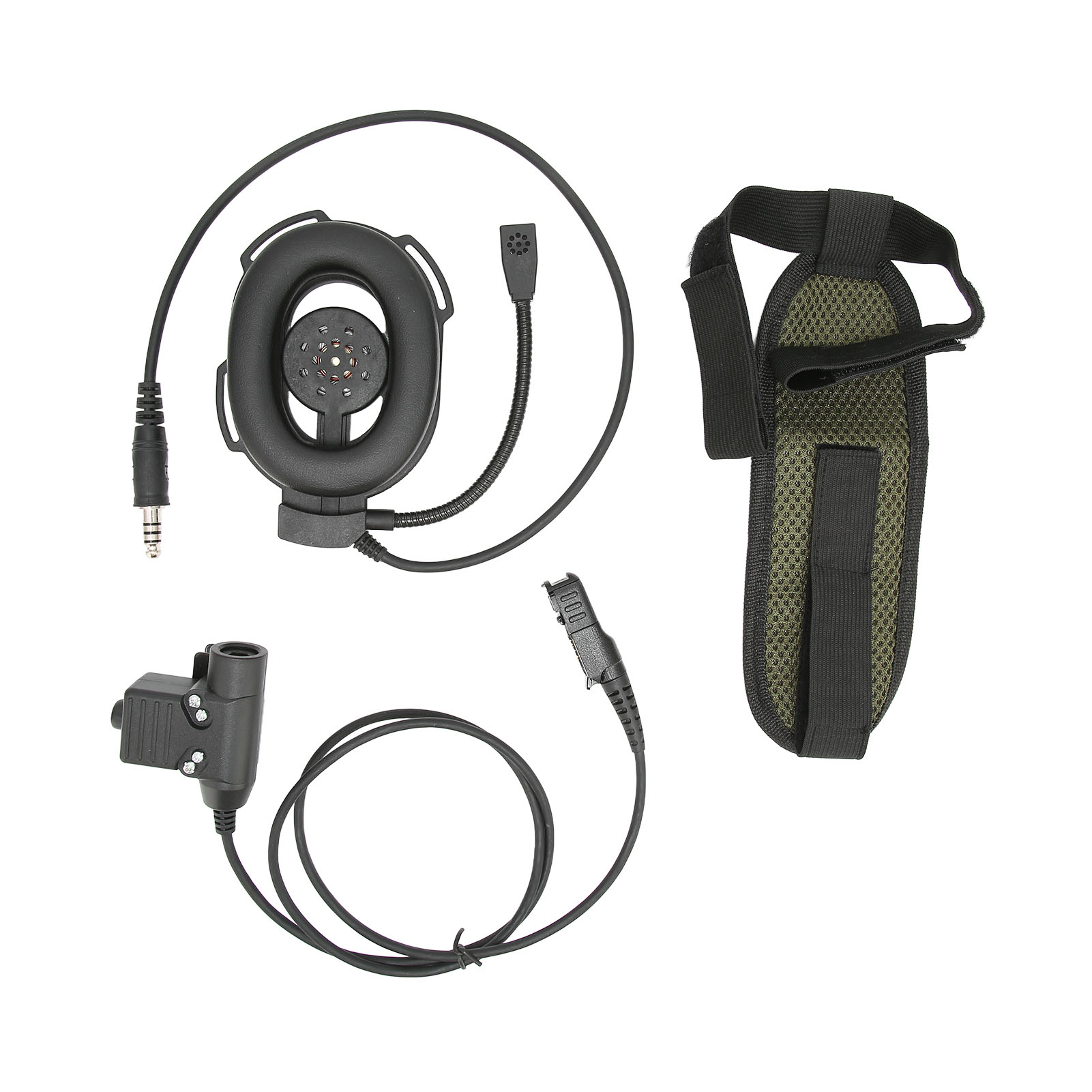 Flexibles Motorrad-headset-kit Für Motorola Xir P6600 P6620 Dp2400 Mtp3250 Dep550, Schwarz