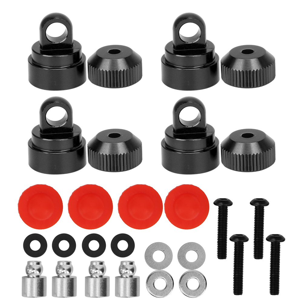 Obere Abdeckung Aus Aluminiumlegierung Für Trxxas Slash 2wd Stoßdämpfer - Schwarz Bl