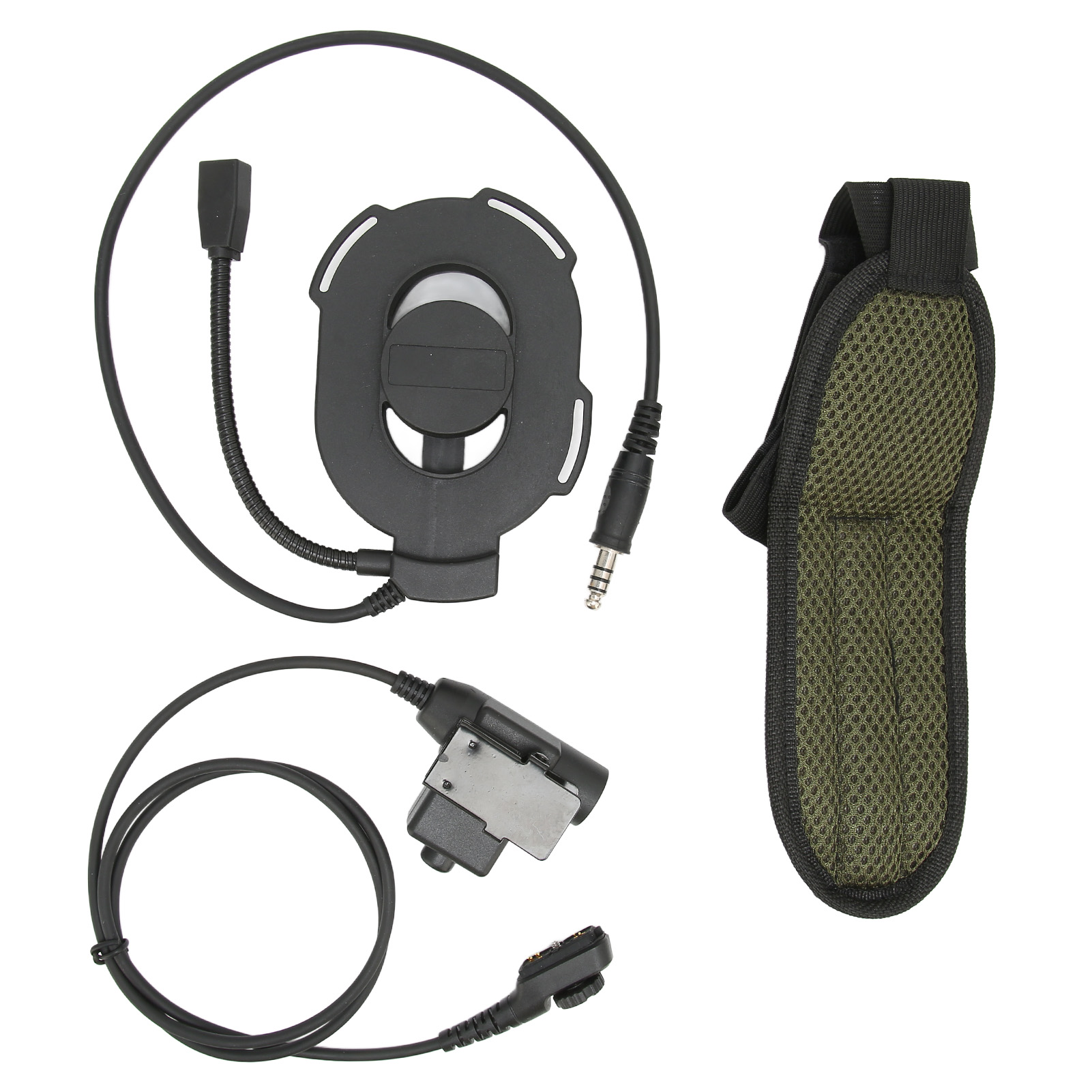 Robuster U94 Ptt Einseitiger Militärhelm Für Motorräder, Kompatibel Mit Hytera Pd-780 Pd-785 Pd-788 Pd-780g, Schwarz.