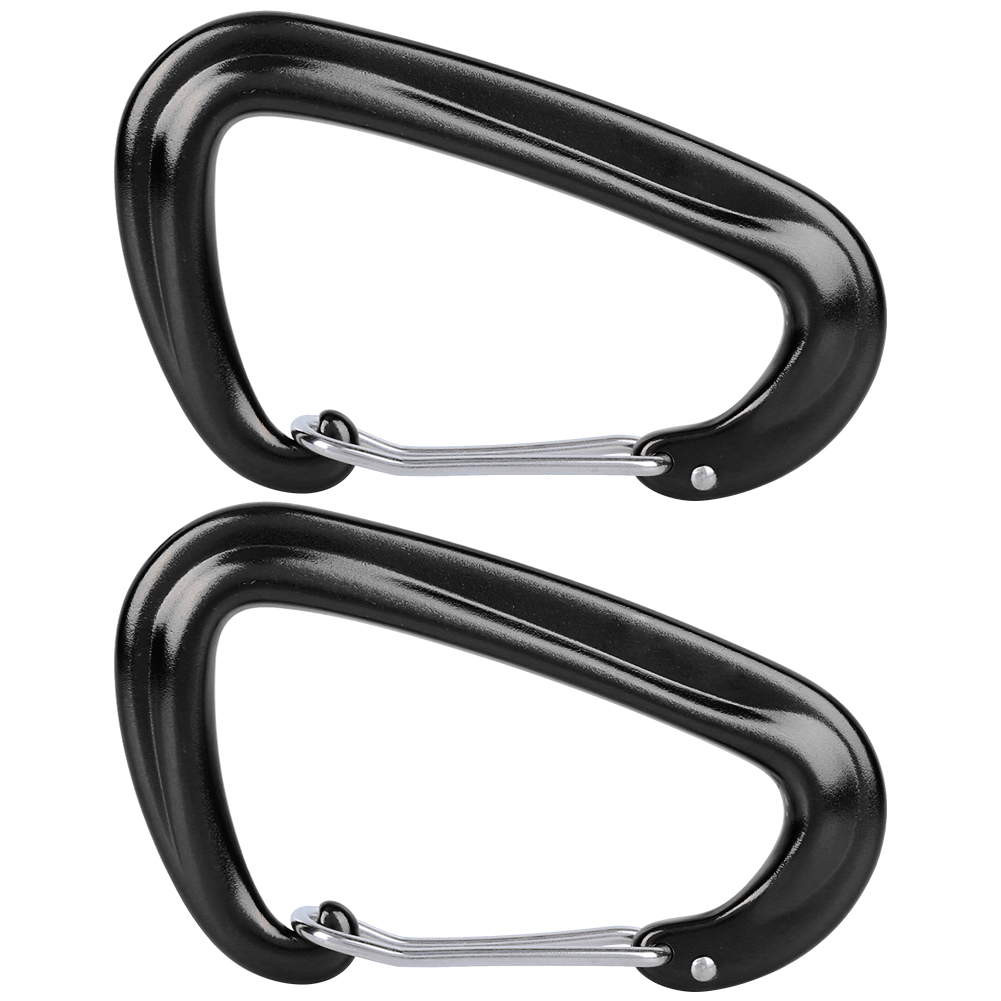 Stück Schwarze Karabiner Für Outdoor-hängematten, Sicheres Klettern Und Schaukelbefestigung