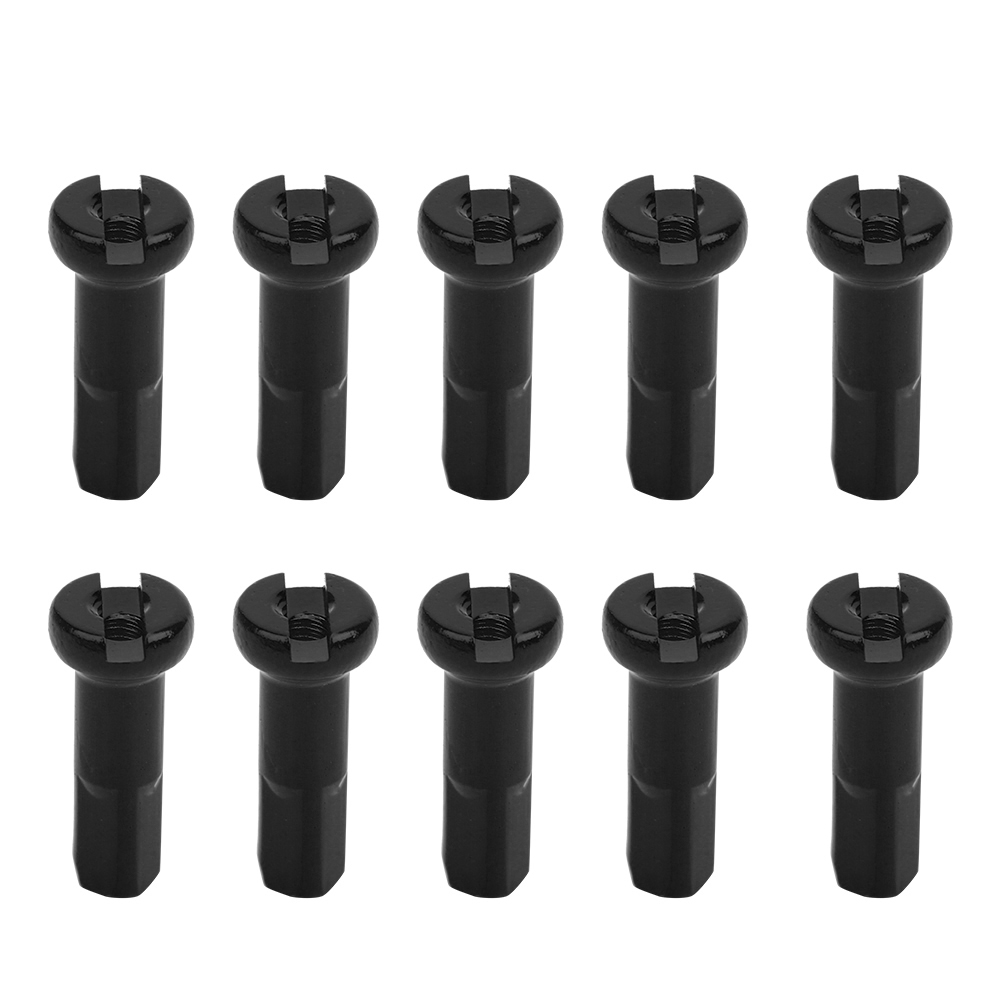 10 Stück Mountainbike-speichenkappen Aus 7075 Aluminiumlegierung, 14 G, Schwarz, Fahrradzubehör