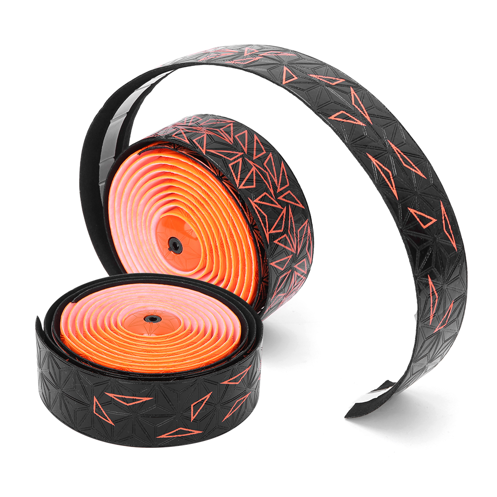 Lenkerband Für Rennräder Aus Pu, Rutschfest Und Atmungsaktiv, Hohe Elastizität, Stoßdämpfend (schwarz Und Orange)