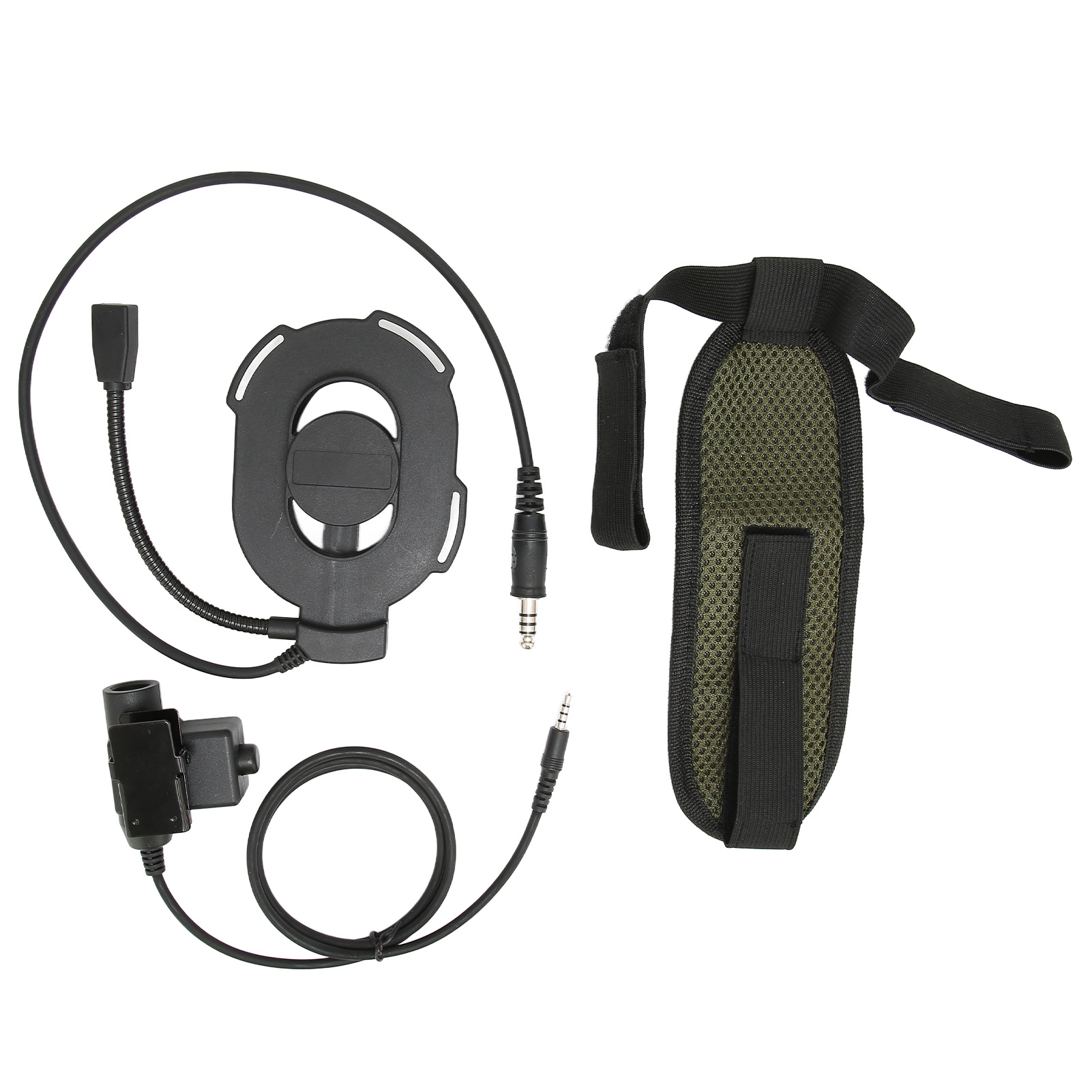 Motorradhelm U94 Mit Einseitigem Mikrofon, Kopfhörern Und Ptt-taste, Kompatibel Mit 3,5-mm-handyanschluss, Schwarz