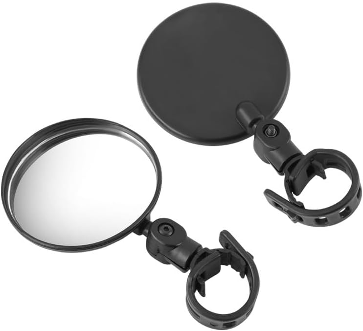 Verstellbare Schwarze Fahrradspiegel, Weitwinkel-konvex-acryl-sicherheitsspiegel, Geeignet Für Erwachsenen-/kinder-/renn-/mountainbikes