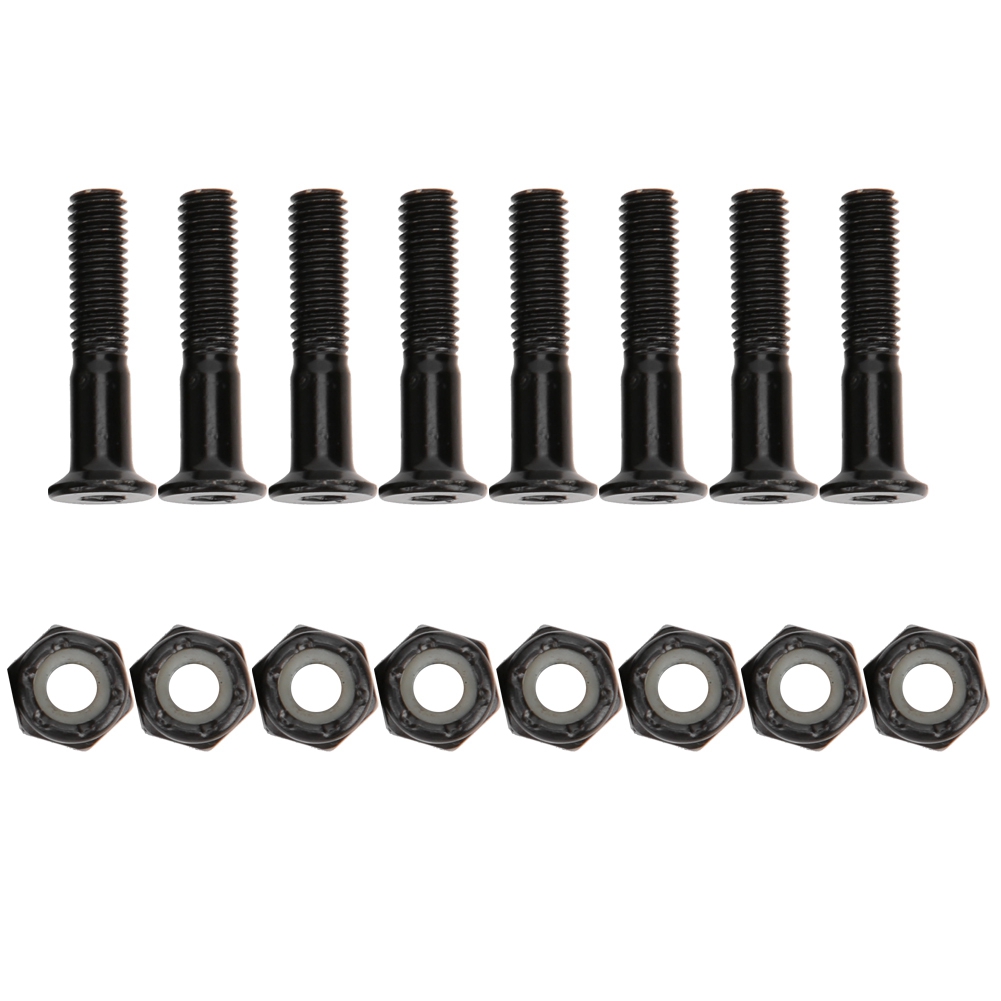 Ms3301-8 Professionelles Und Robustes Skateboard-zubehör Aus Aluminiumlegierung Mit 25-mm-mutter (schwarz)