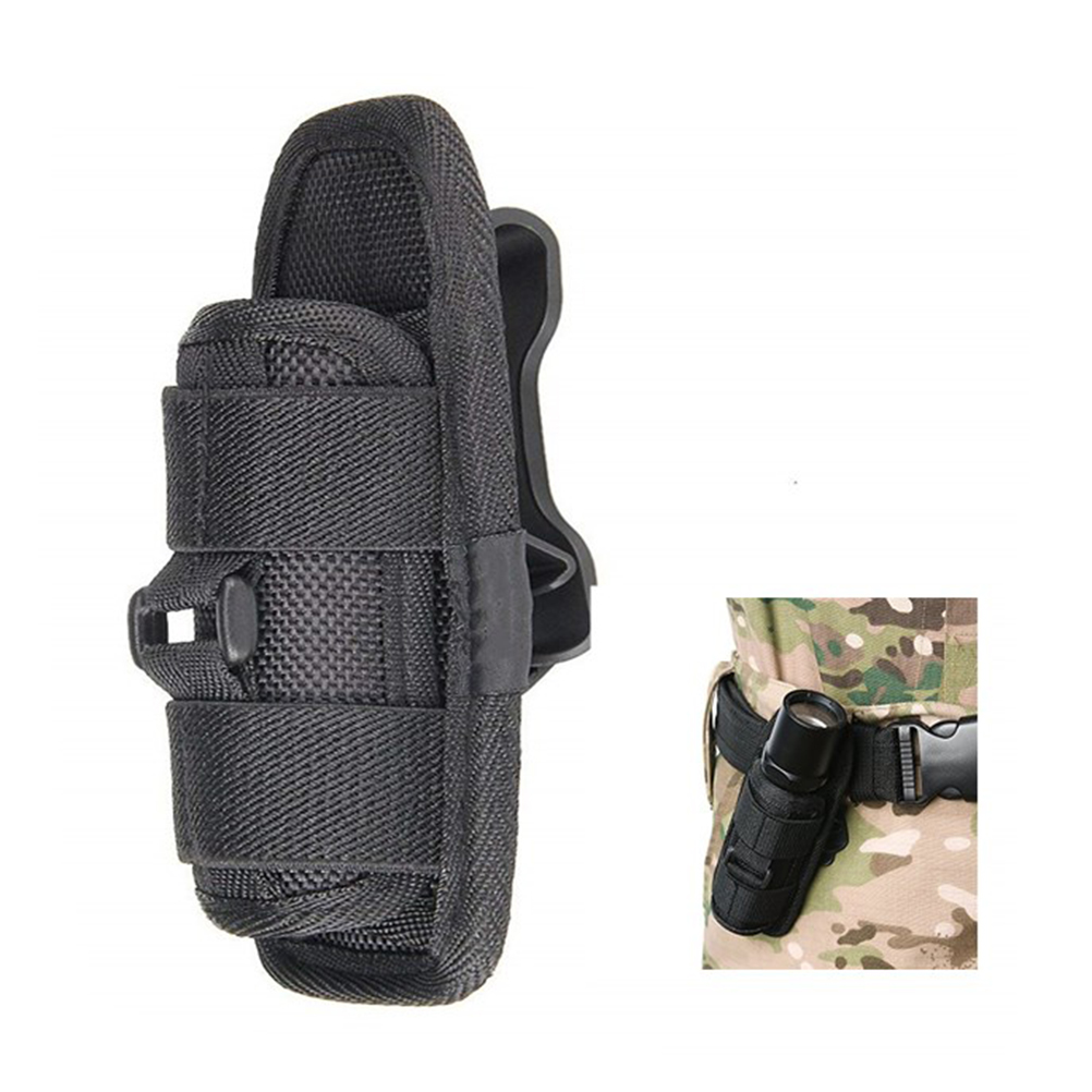 360° Drehbares Gürtelholster Für Taschenlampe, Angel- Und Jagdzubehör, Sichere Tragetasche.
