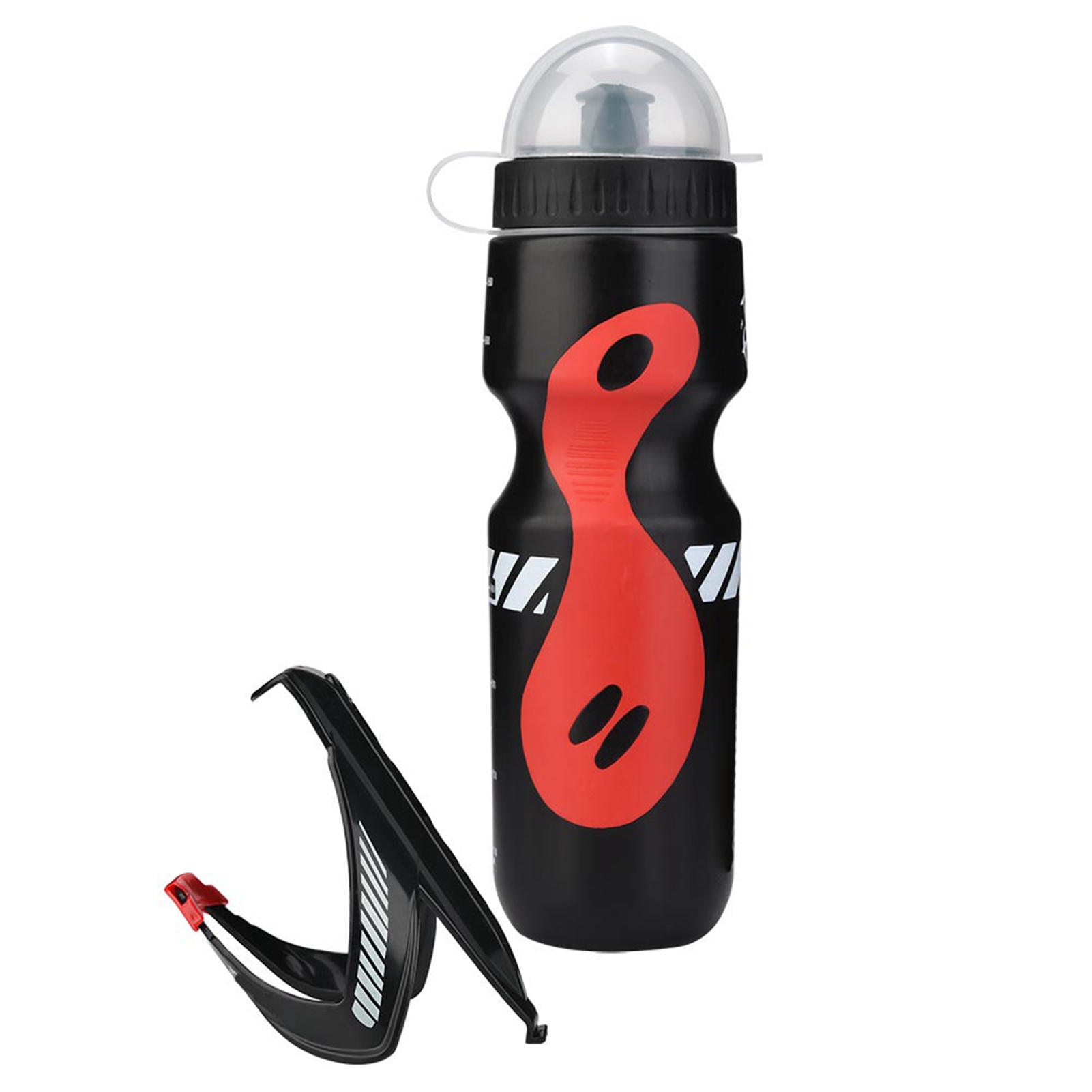 650ml Fahrrad-trinkflasche Mit Rahmenhalterung Für Mountainbikes Und Mountainbikes (schwarz)