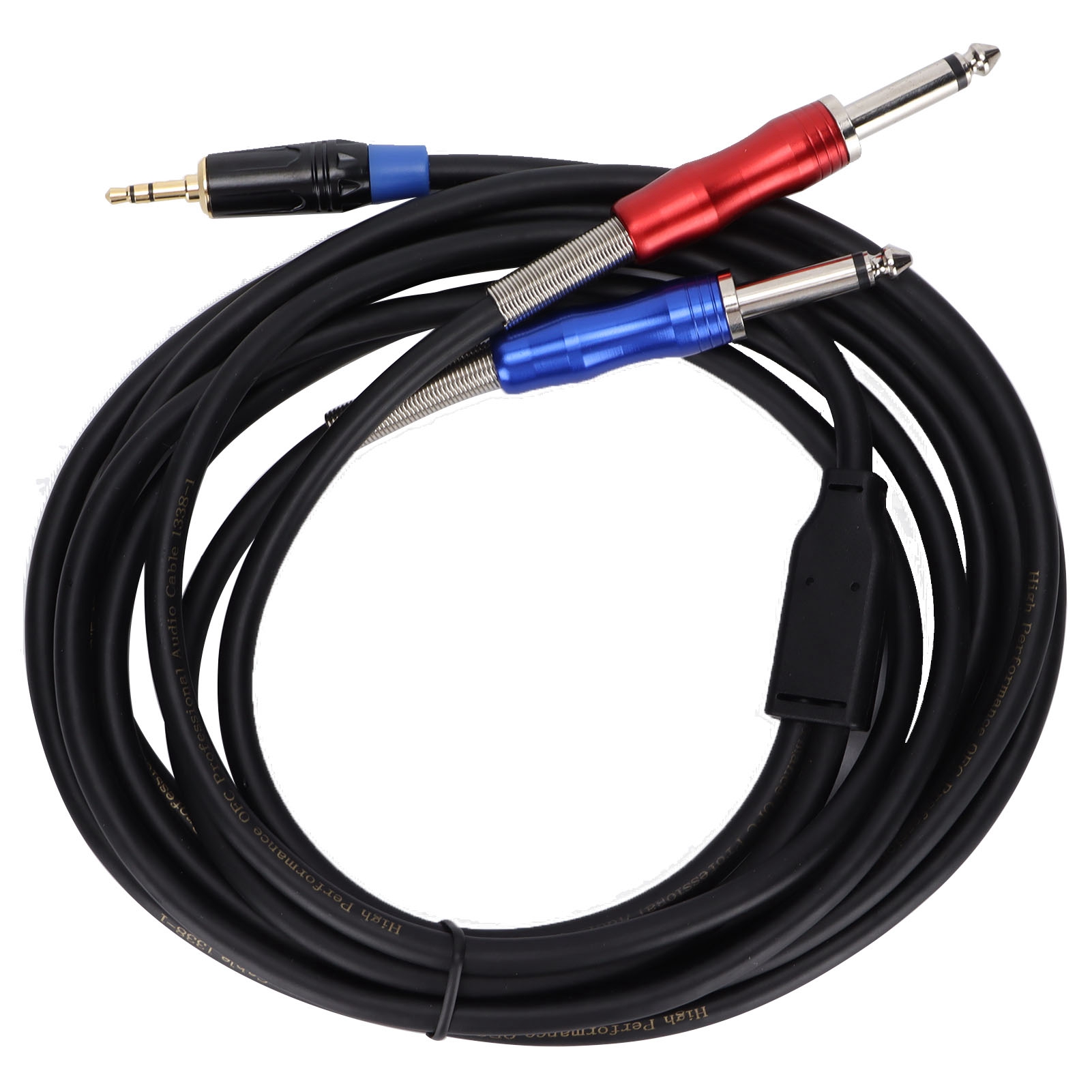 3,5-mm-klinke Auf Zwei 6,35-mm-mono-audio-adapterkabel, 3 Meter, Für Audiogeräte