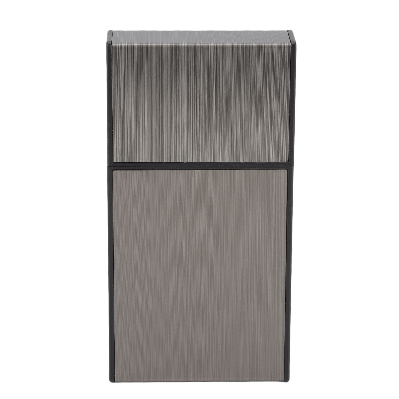 Zigarettenetui Aus Aluminiumlegierung, Schlankes Und Robustes Etui Für Geschäftsreisen, Schwarze Farbe