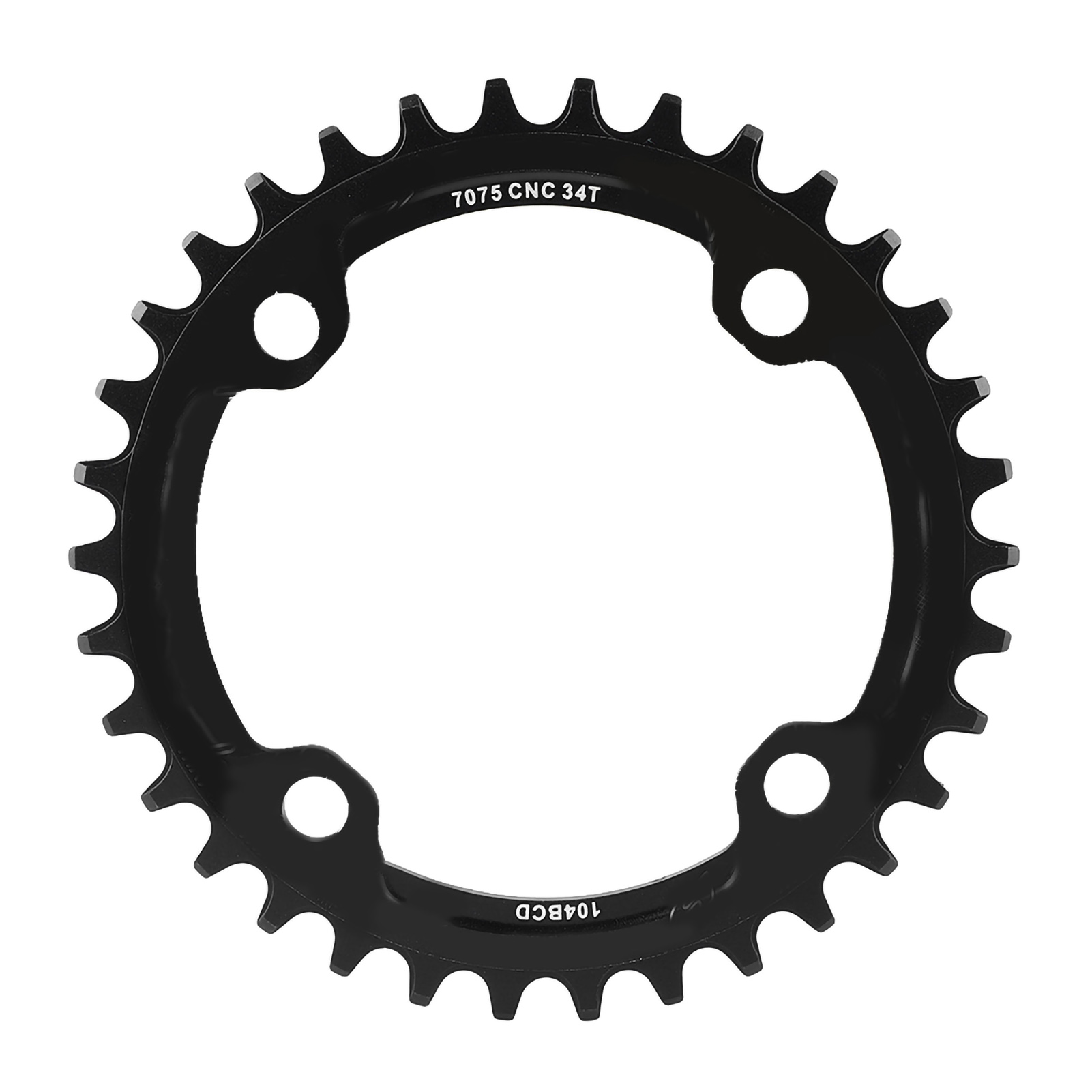 34t Bcd 104 Stahlkettenscheibe Für Mountainbikes, Kurbelgarnitur-reparaturteil (schwarz)
