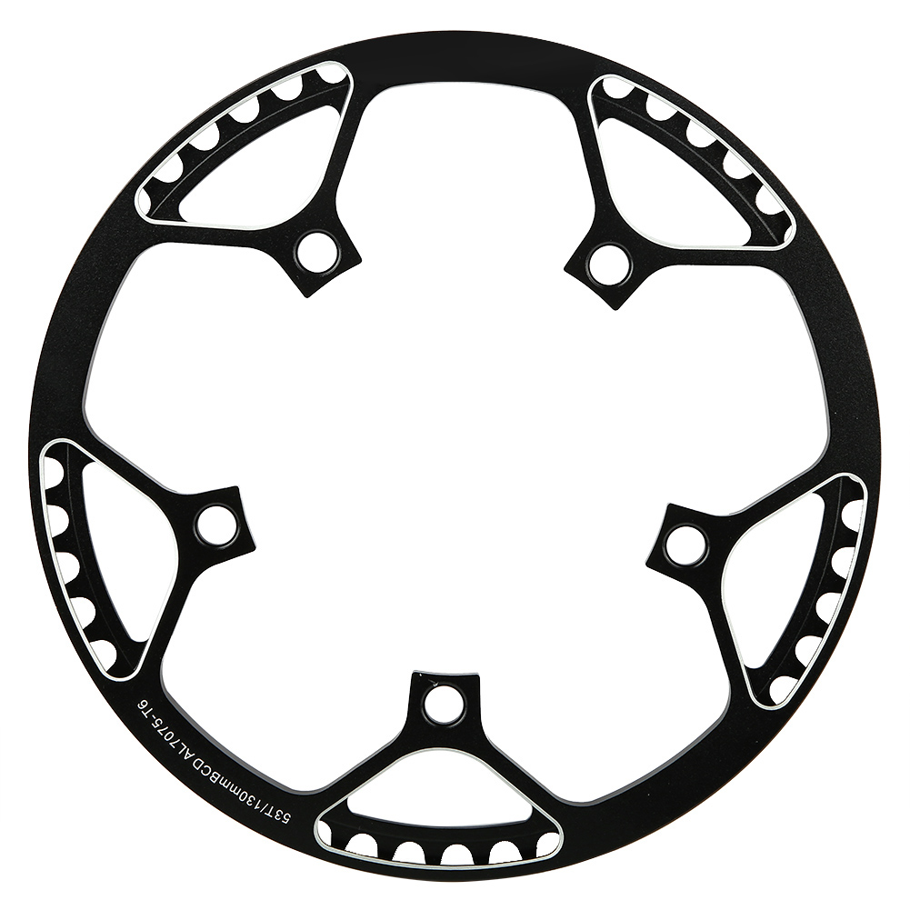 Meijun 53t Cnc-gefrästes Kettenrad Aus Aluminiumlegierung Für Mountainbike-kettenreparatur (schwarz)