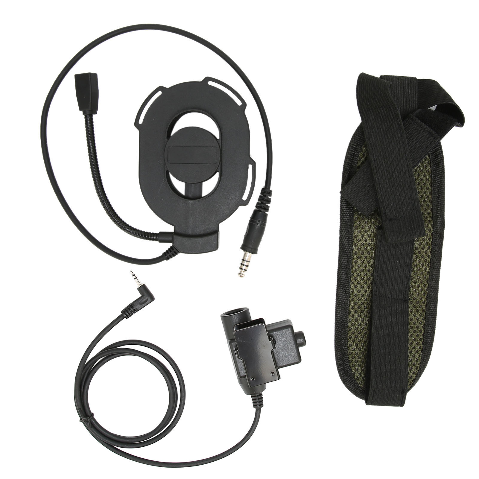 Motorrad-headset Mit Einseitigem Ohrhörer Und Ptt-taste U94 Für Motorola T5428 6200c T80 2,5 Mm – Schwarz