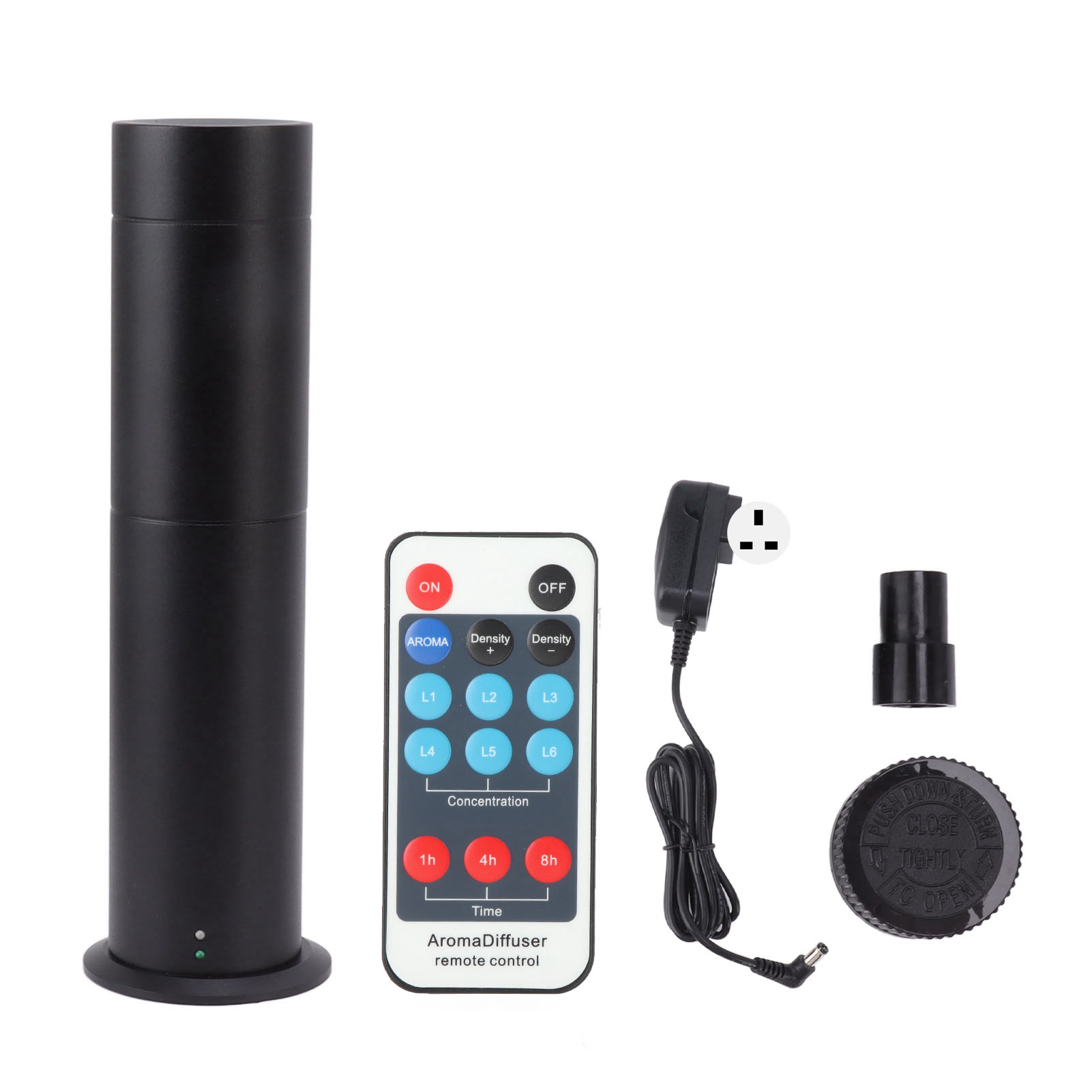 Intelligenter 120-ml-diffusor Für Ätherische Öle Mit Fernbedienung, Für Schlafzimmer Und Spa – Schwarz, Uk-stecker
