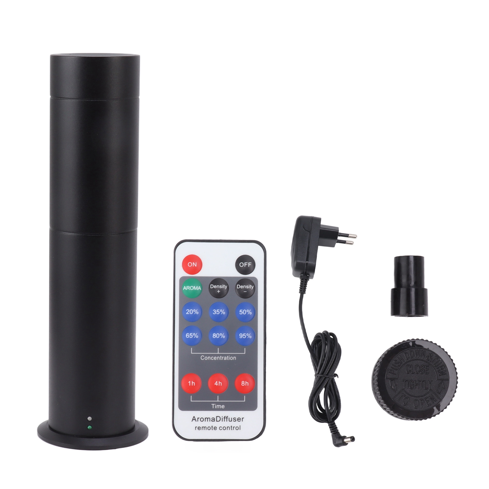Intelligenter 120-ml-diffusor Für Ätherische Öle Mit Fernbedienung, Modernes Design Für Schlafzimmer Und Spa, Schwarz, Europäischer Stecker