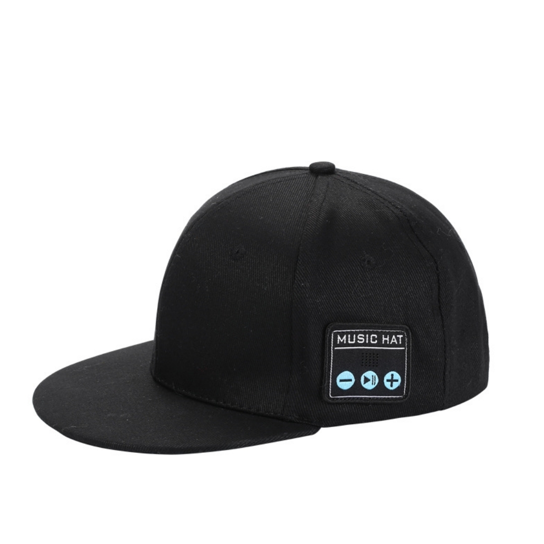 Bluetooth 5.4 Wireless-audio-cap, Zwei Lautsprecher Für Outdoor-sportarten, Integrierte Musikwiedergabe, Schwarz