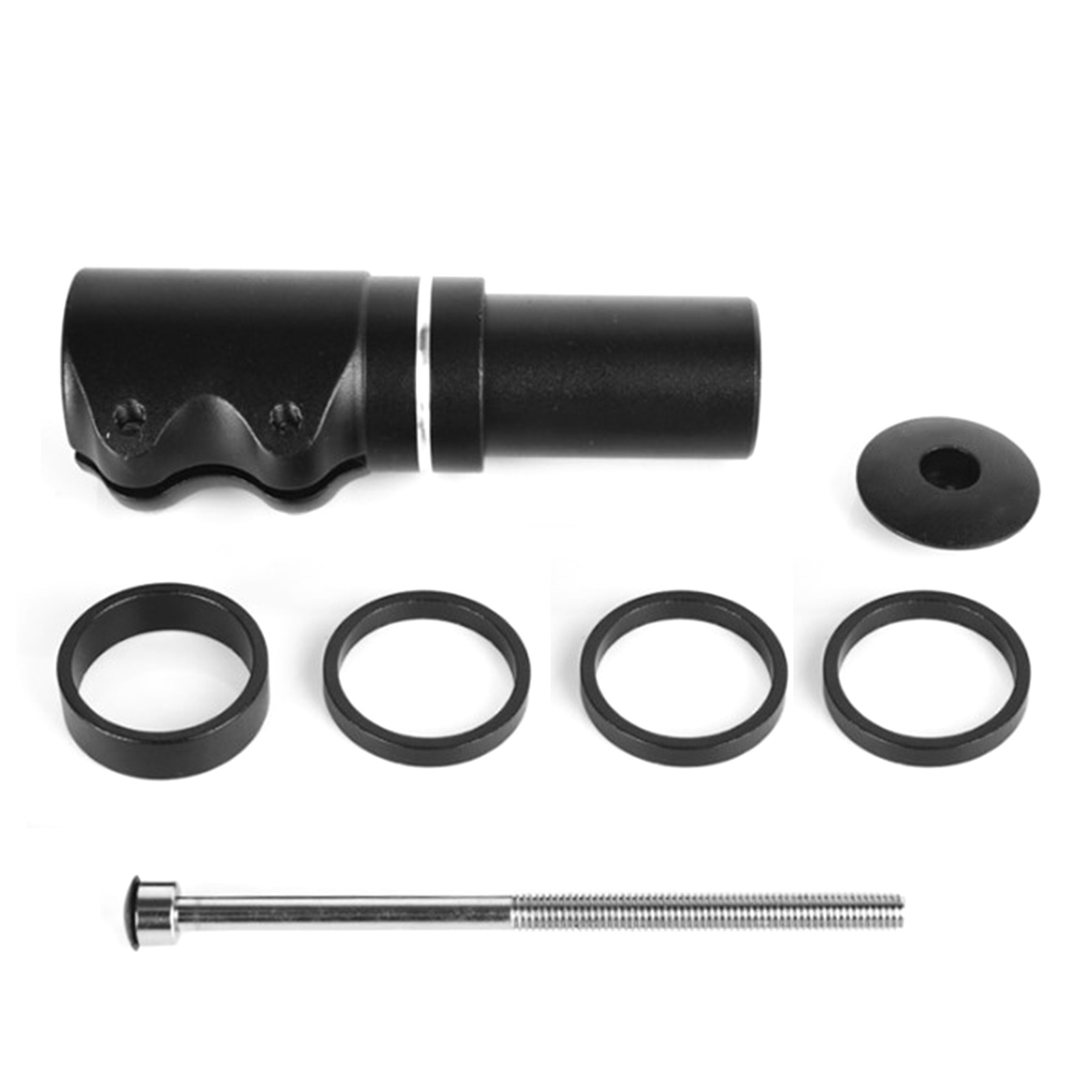 Verstellbare Lenkerverlängerung Aus Schwarzer Aluminiumlegierung Für Mountainbikes, Mtbs, Bmx-räder Und Rennräder