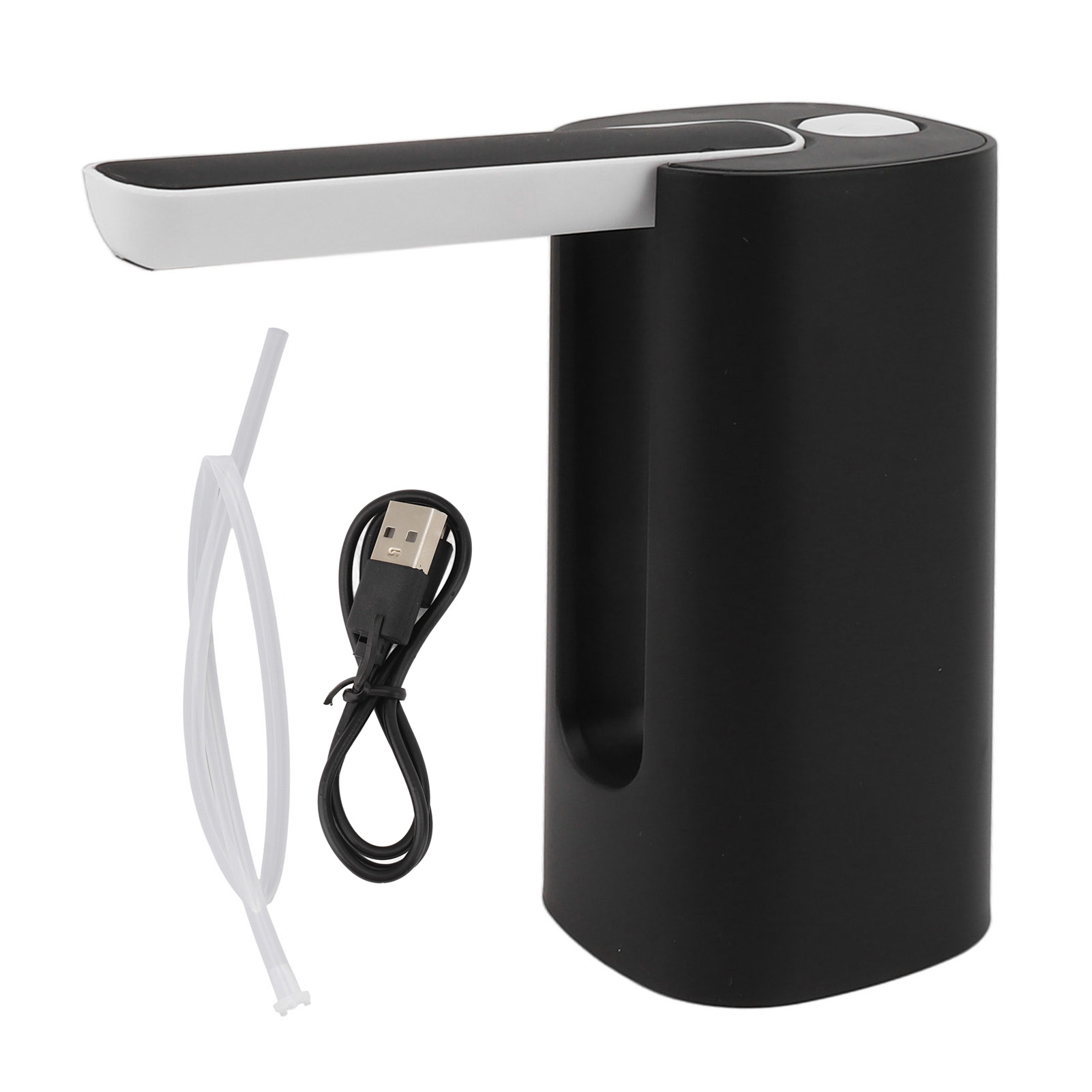 Automatische Wasserpumpe Mit Filterung, Faltbarer Trinkwasserspender Für Zuhause, Büro Und Im Freien, Automatische Erkennung, Schwarz.