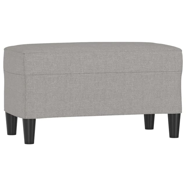 vidaXL Sitzbank Hellgrau 70x35x41 cm Stoff 349383