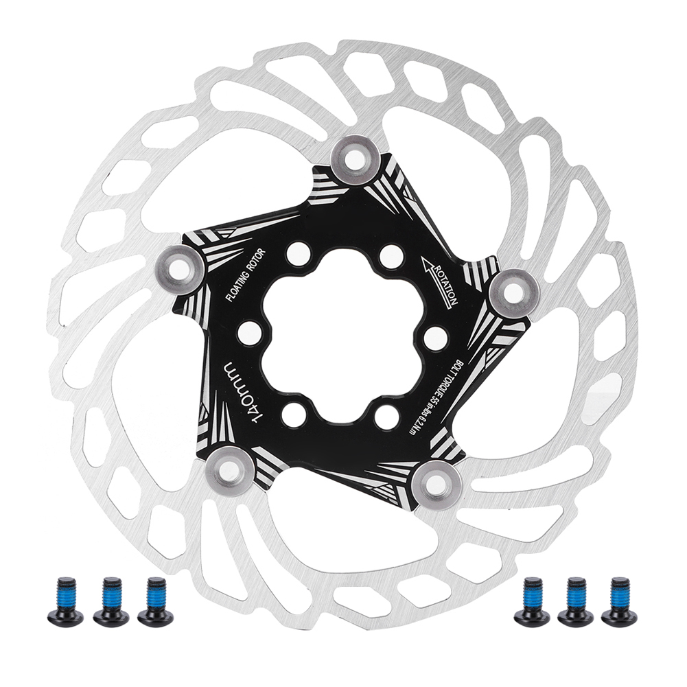 140-mm-schwimmscheibenbremse Mit 5 Bremssätteln Für Mountainbikes – Schwarzes Fahrradzubehör
