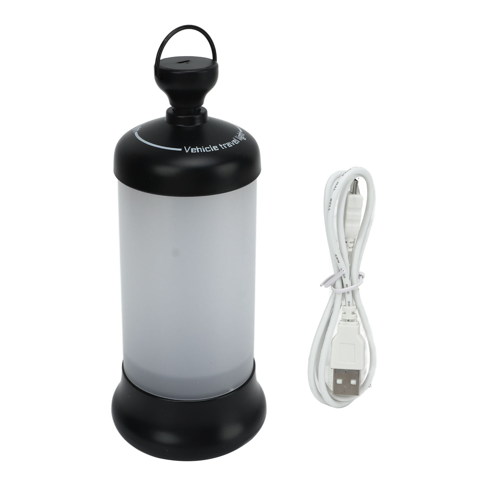 Wiederaufladbare Led-campinglaterne Per Usb, 16 Leds, 1200-mah-akku, Einstellbare Helligkeit, Schwarz