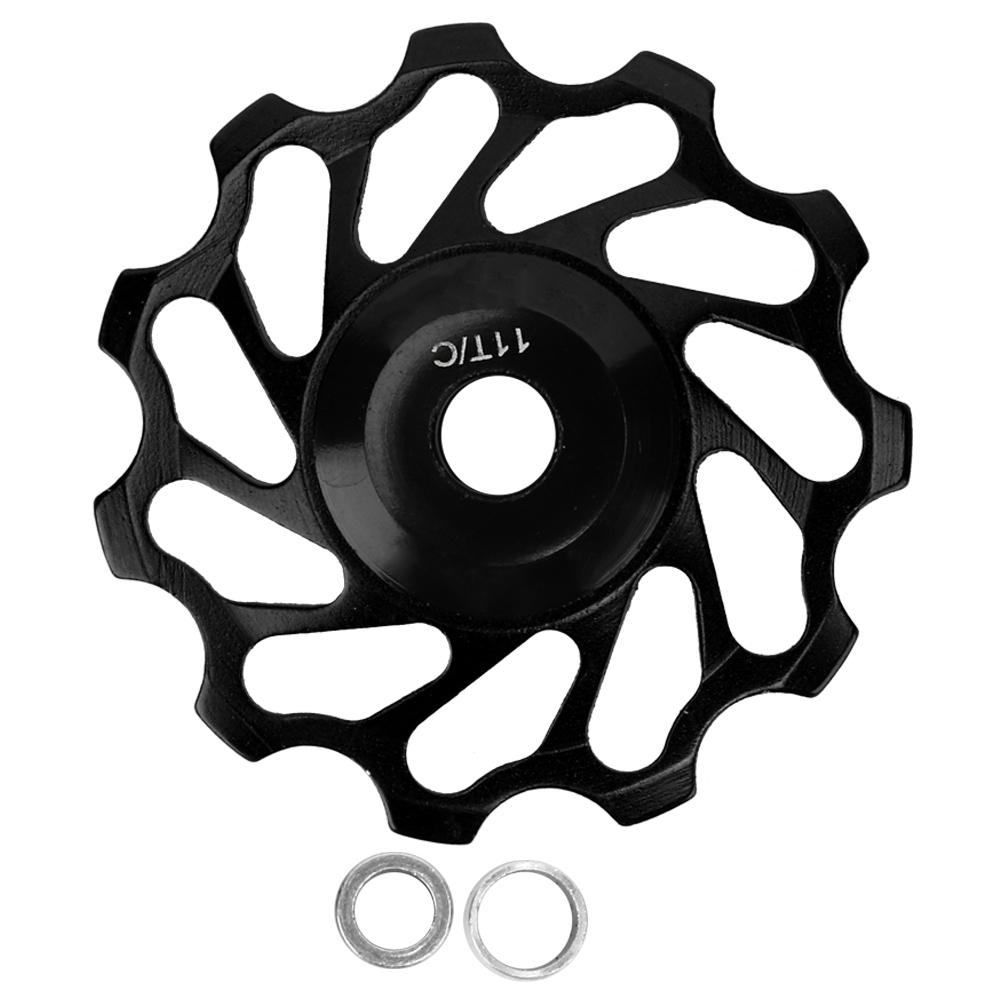 11-zahn-keramik-schaltwerksröllchen Für Mountainbikes, Schwarzes Aluminiumlegierungslager
