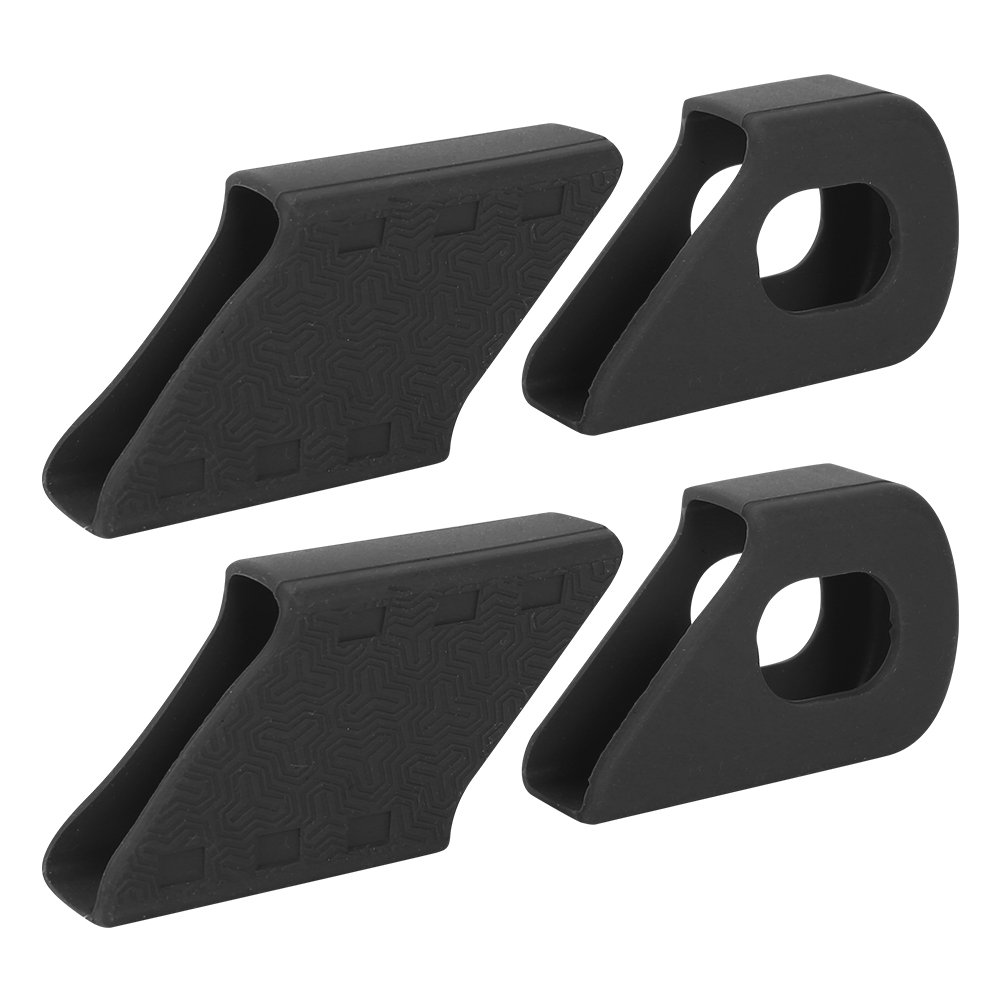 Silikon-kurbelschützer Für Fahrräder, Kratzfeste Hüllen, Fahrradzubehör (schwarz)