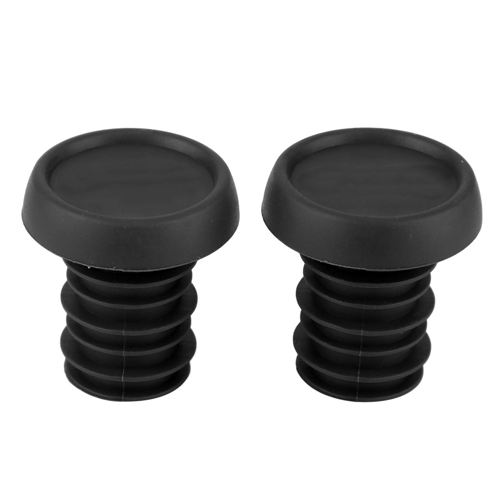 Paar 22,2 Mm Schwarze, Rutschfeste Lenkerstopfen Aus Gummi Für Mountainbikes Und Roller