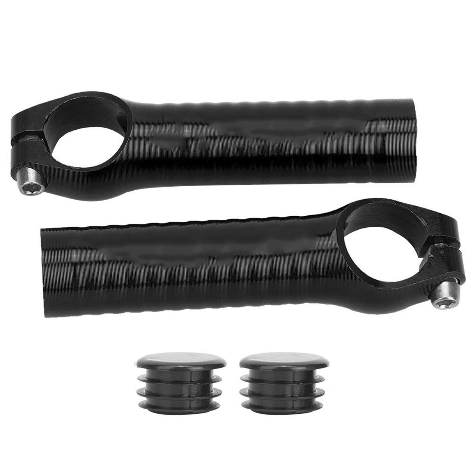 Paar Lenkerendkappen Aus 7075 Aluminiumlegierung Für Mountainbikes Und Rennräder, Schwarz