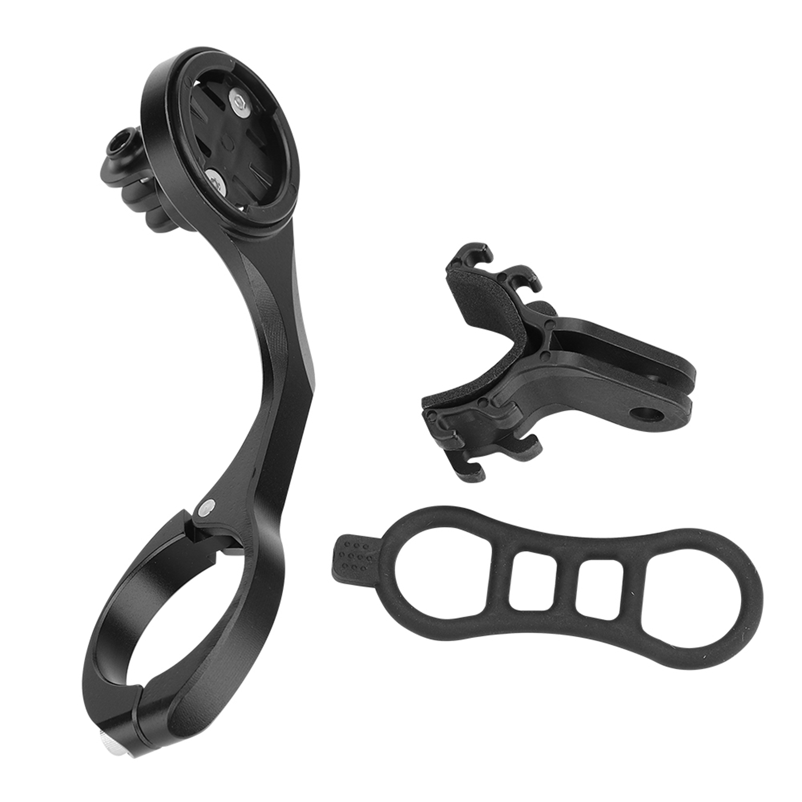Verlängerungshalterung Aus Aluminiumlegierung Für Action-kamera Und Fahrradlampe (schwarz, Garmin Igps-kompatibel)