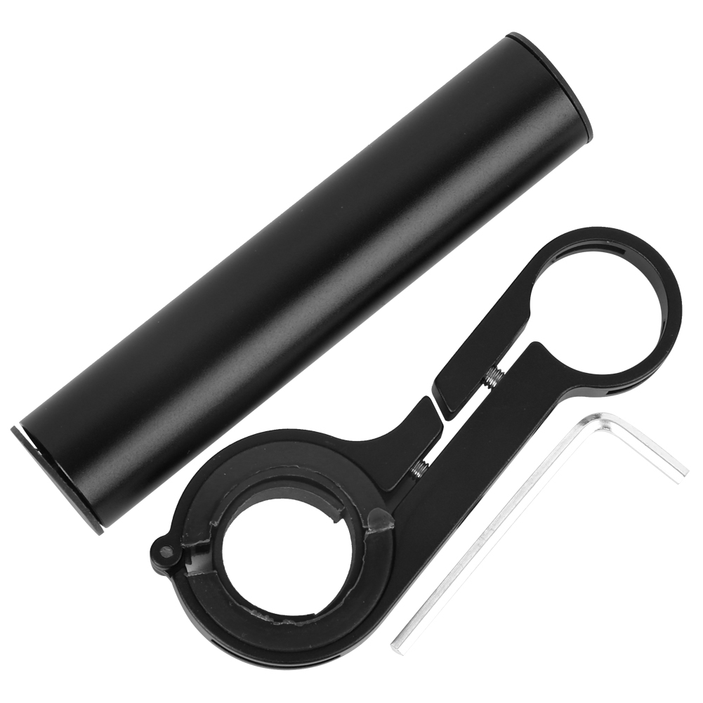 Fahrradlichthalterung, Multifunktionale Halterung Für Scheinwerfer Und Zubehör, 10 Cm Lenkerverlängerung, Schwarze Fahrradausrüstung