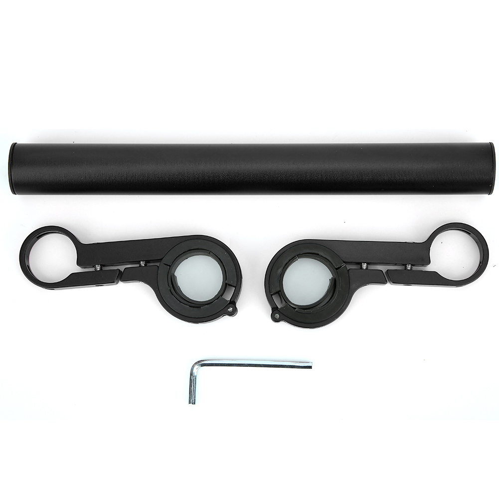 Fahrradlichthalterung Mit Doppelhalterung, Schwarz, Beleuchtungszubehör Und Lenkerverlängerung Für Fahrradausrüstung (20 Mm)