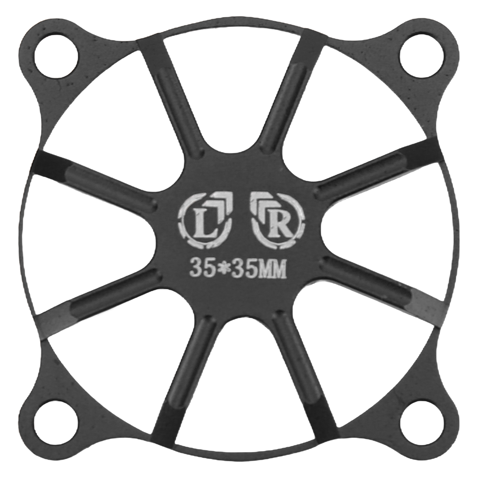 Lüfterabdeckung Aus Aluminiumlegierung Für Rc-car-motorkühlung, Schwarz