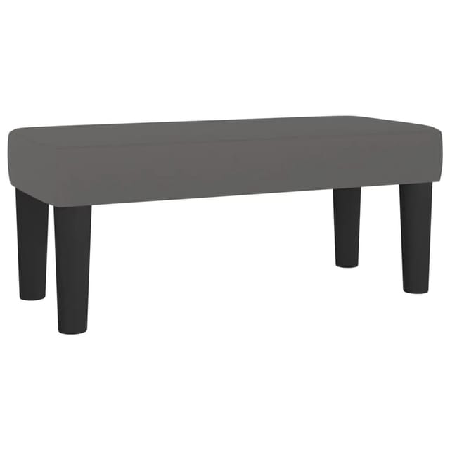 vidaXL Sitzbank Grau 70x30x30 cm Kunstleder 346636
