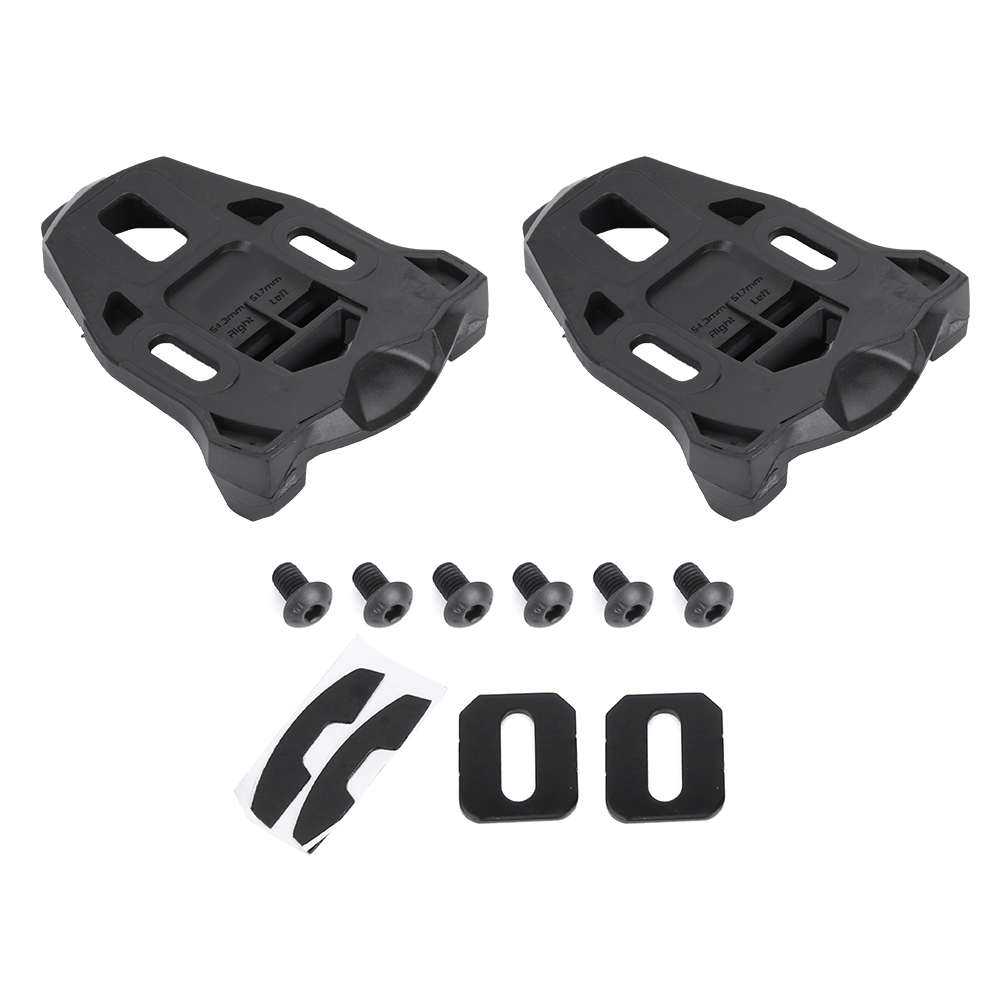 Paar Schwarze, Rutschfeste Kunststoff-cleats Für Rennräder, Optimale Sicherheit Beim Radfahren.