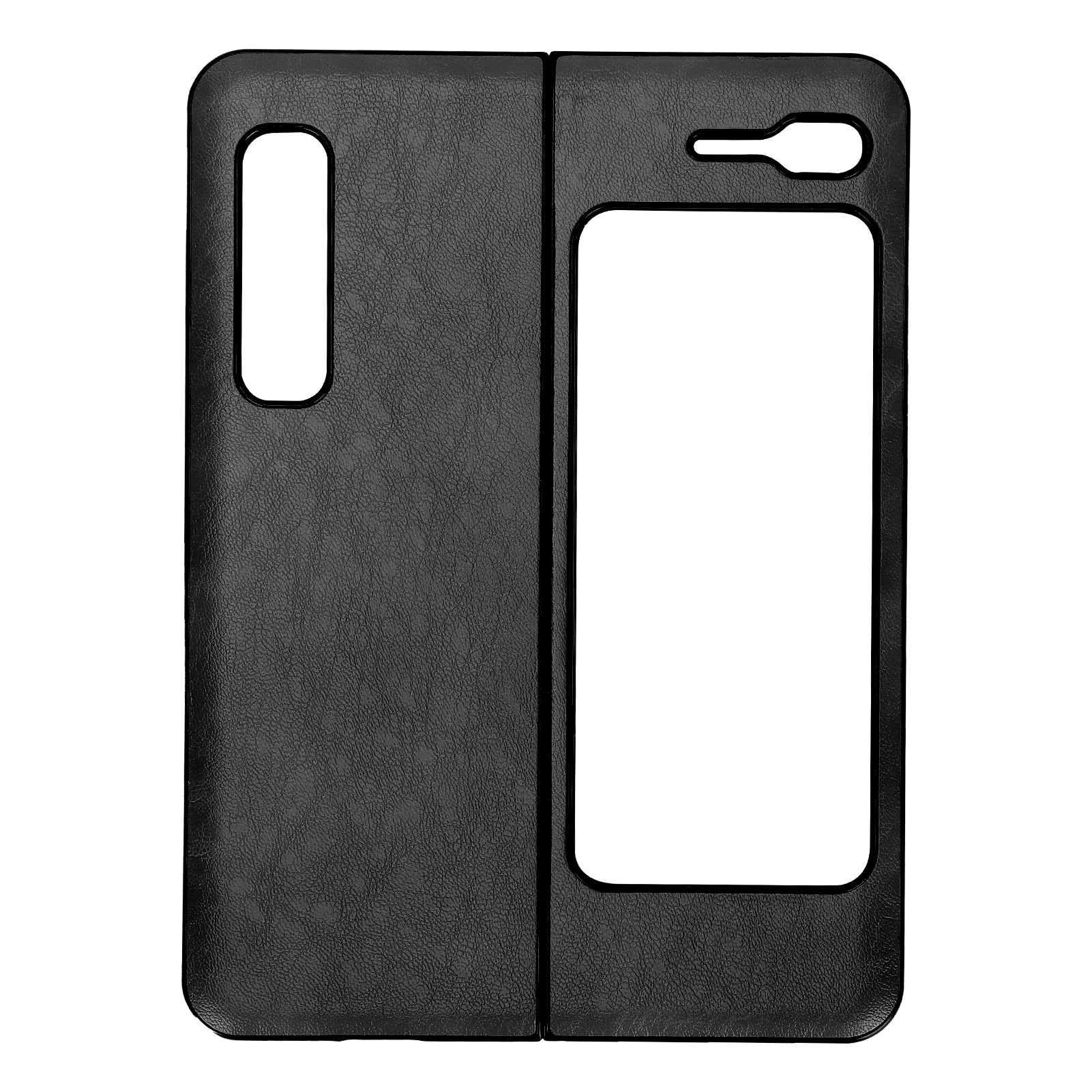 Lederhülle Für Samsung Galaxy Z Fold 1 W20 - Stoßfeste Und Kratzfeste Hülle (schwarz)
